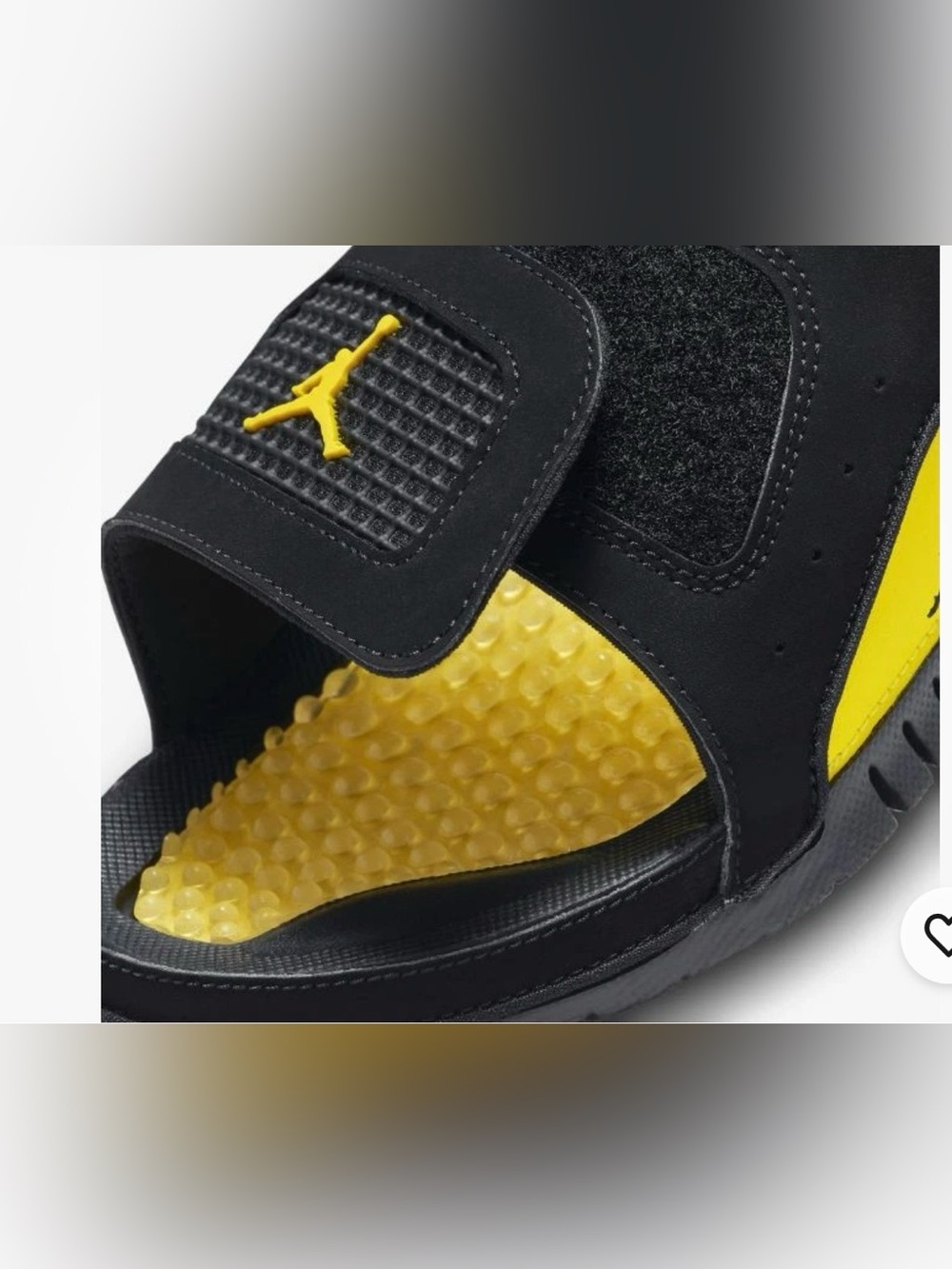 Nike Jordan Hydro IV Retro Slides Sandals tour Yellow Mens Size 11 US NEW - Picture 6 of 8